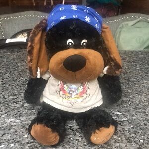 Bret Michaels Chance Pets Rock Luv A Pet 16" Plush Dog Bandana & Shirt 2013